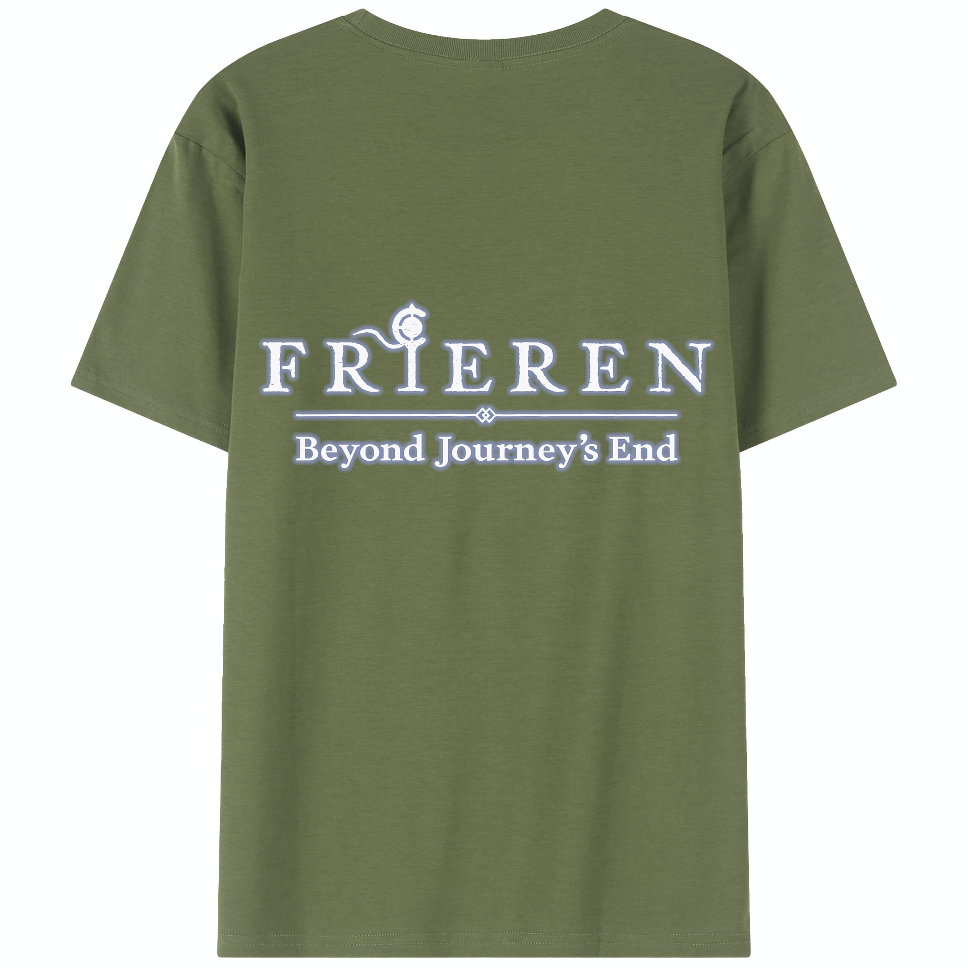 （画像用） 葬送のフリーレン Frieren 綿100％半袖Tシャツ（背面プリント）
